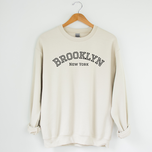 Brooklyn NYC Graphic Sweater Sand