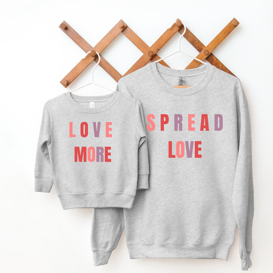 Spread Love & Love More Bundle Crewneck Sweater