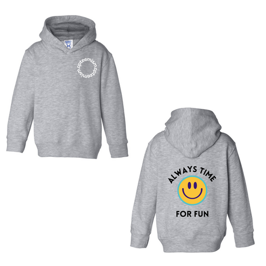 Always Time For Fun Kids Graphic Hoodie