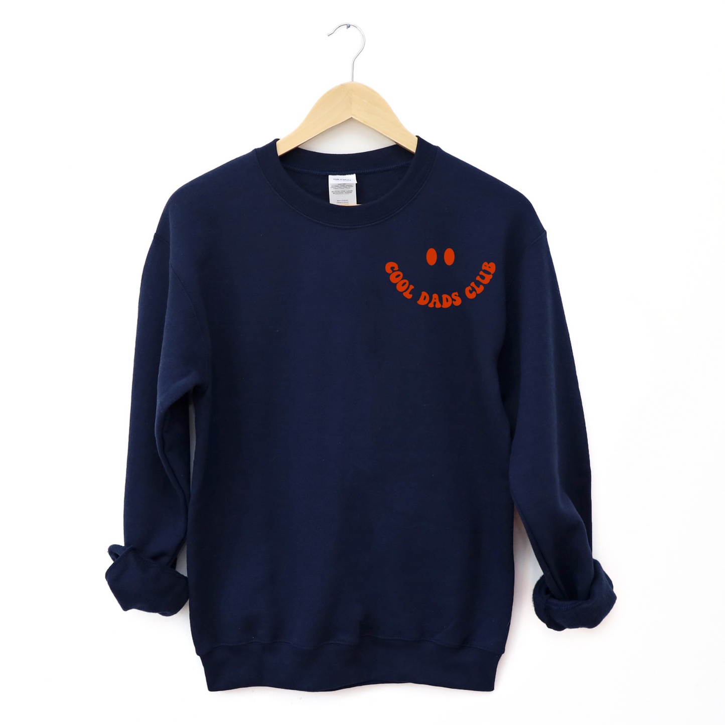 Cool Dads Club Crew Neck Sweater Navy Blue & Red