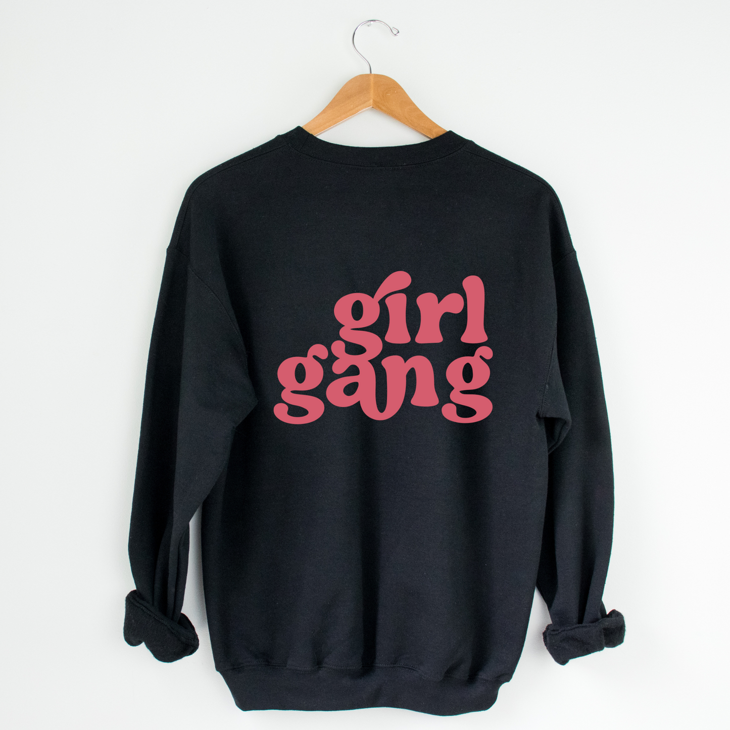 Girl Gang Crew Neck Graphic Sweater
