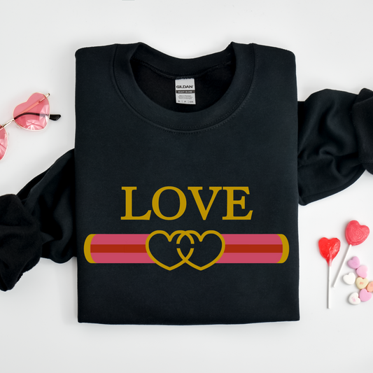 "Love" Designer Inspired Crew Neck Graphic Sweater