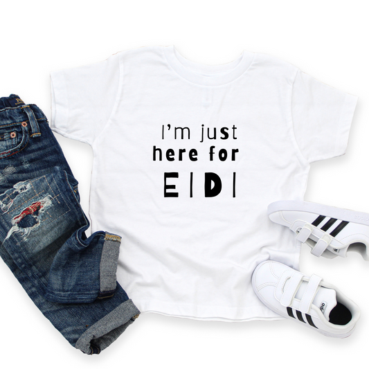 I’m Just Here for Eidi Kids Graphic Tee