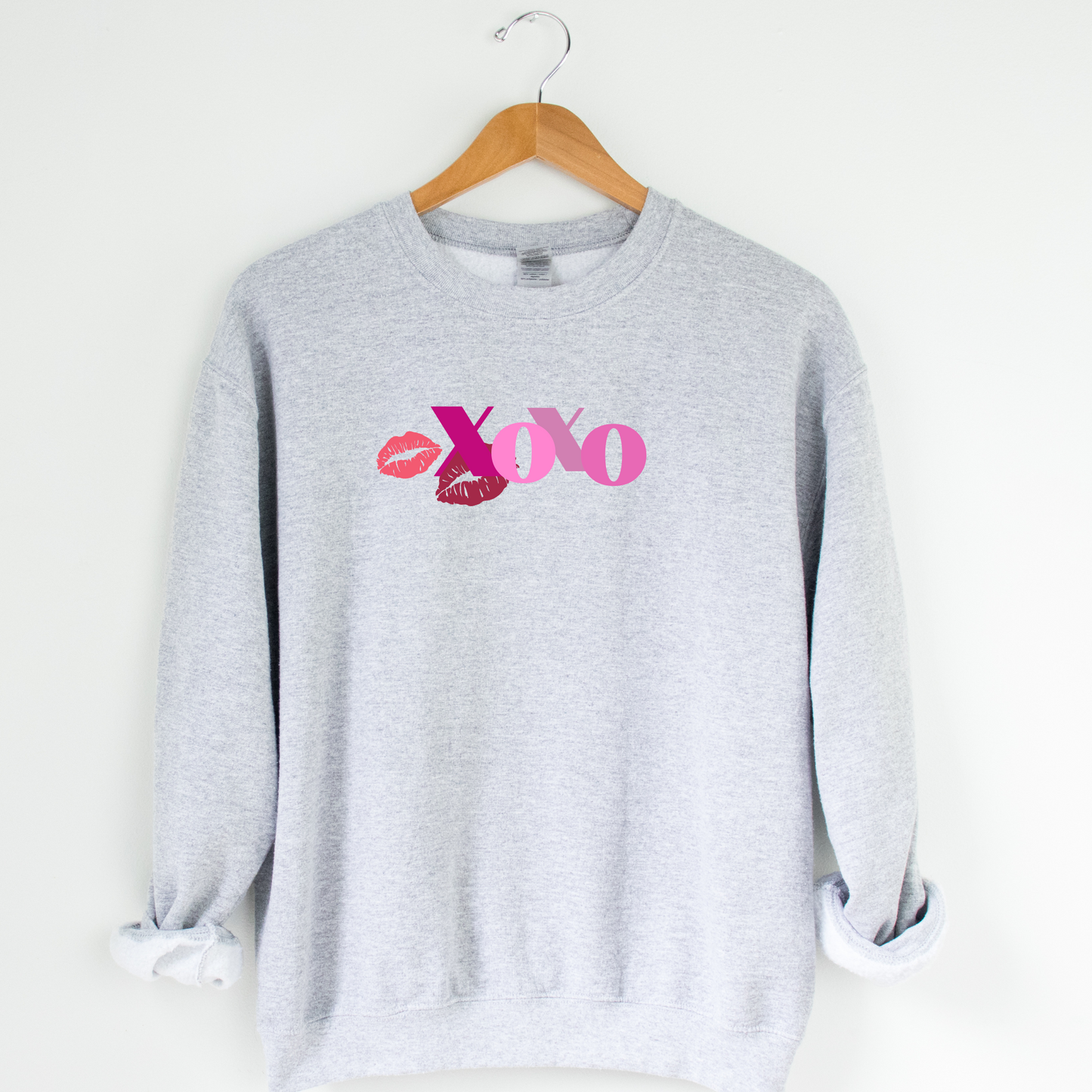 XOXO Crew Neck Graphic Sweater
