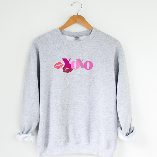 XOXO Crew Neck Graphic Sweater