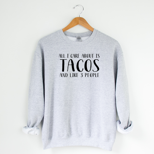 Tacos Crew Neck Graphic Sweater