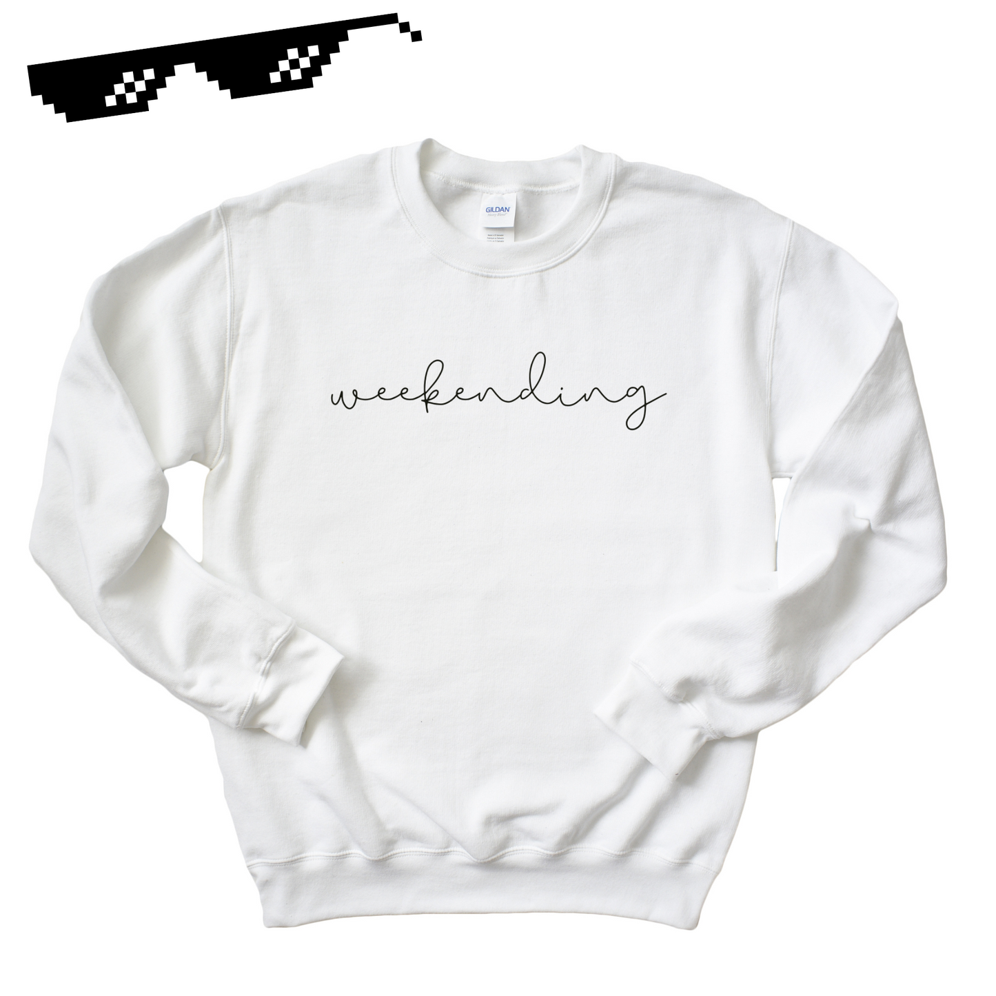 Weekending Graphic Crewneck Sweater